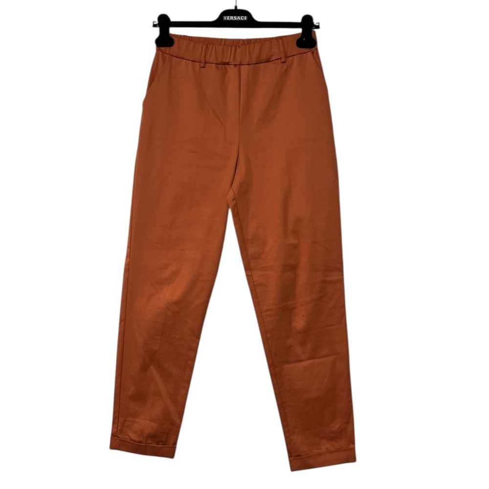 RAGNO Elastic Waist Cropped Pants